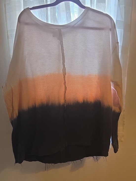 new directions Tops - new directions White Pink Blue Ombre Lightweight Pullover Sweatshirt